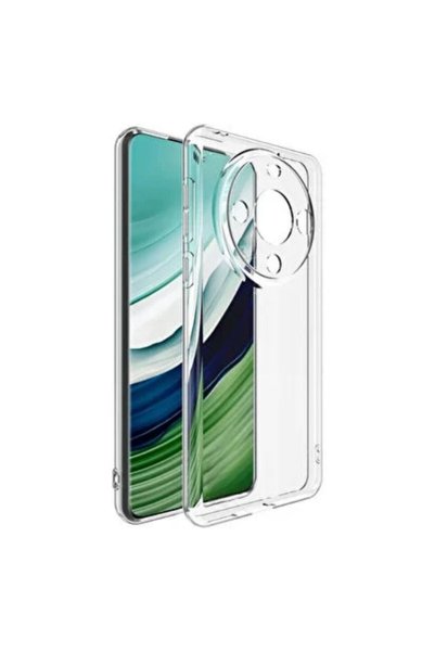 HANPORIUM جراب سيليكون شفاف متوافق مع هاتف Huawei Mate 60 Pro - غطاء حماية كا...