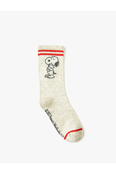 Koton Лицензирани шарени чорапи Snoopy до глезена