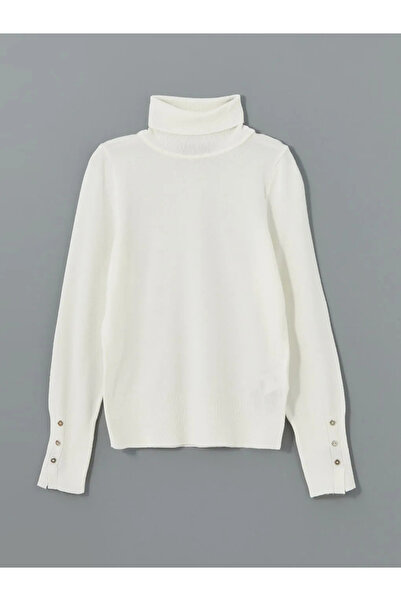 LC Waikiki LCW Vision Ekru Balıkçı Yaka Kadın Triko Kazak
