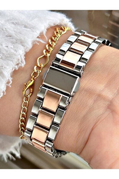 Tisaati Full Stone Stylish Design Exclusive Series Roman Numeral Women's Wrist Watch-With Bracelet Gift