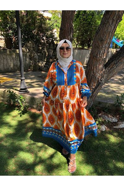 İNSPİRA Orange Floor Dress