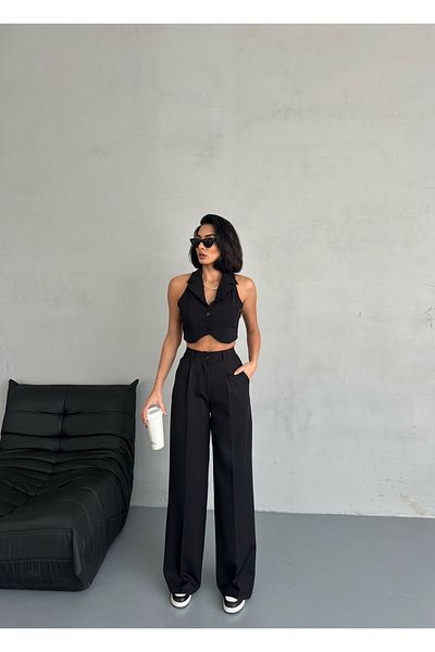 Zeo Basic Zeo Basic Palazzo Fabricless Oversize Pants - Original Cut