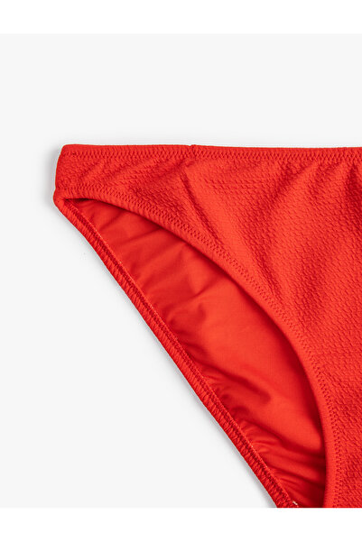 Koton Texturált bikini alsó normál derék