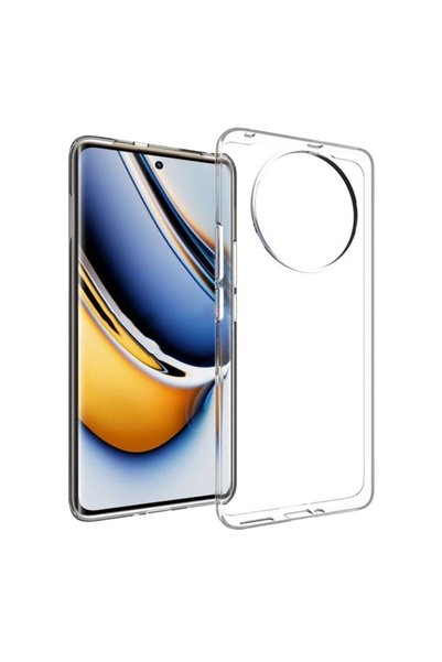 HANPORIUM جراب سيليكون شفاف متوافق مع هاتف Realme 11 - غطاء حماية كامل مرن