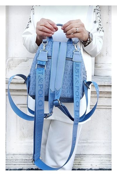 GP GUES POLO Just Polo Women's Blue Back and Shoulder Bag