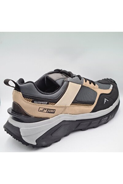 Jump 31194 Сірий - Чорний Водонепроникні чоловічі спортивні кросівки для активного відпочинку