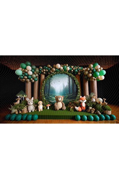 Venspor صندوق استوديو لطيف على شكل غابة مقاس 200 × 150 سم