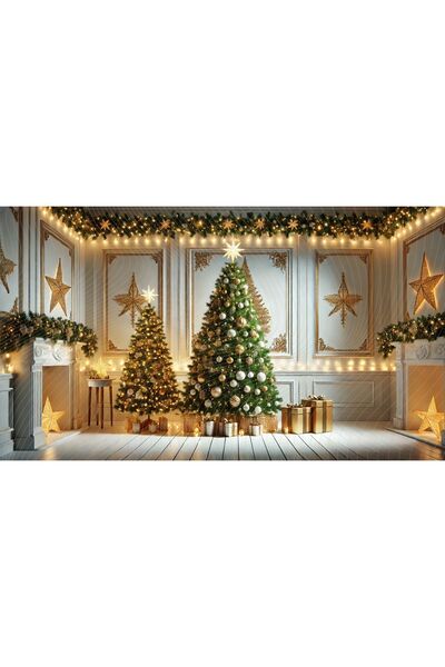 Venspor Χριστουγεννιάτικο ντεκόρ με θέμα το Golden Star and Pine Tree Profess...
