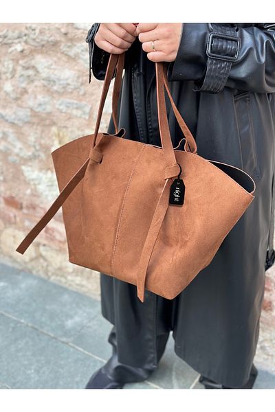 Night Geantă de mână și de umăr pentru femei Big Elite Model Suede
