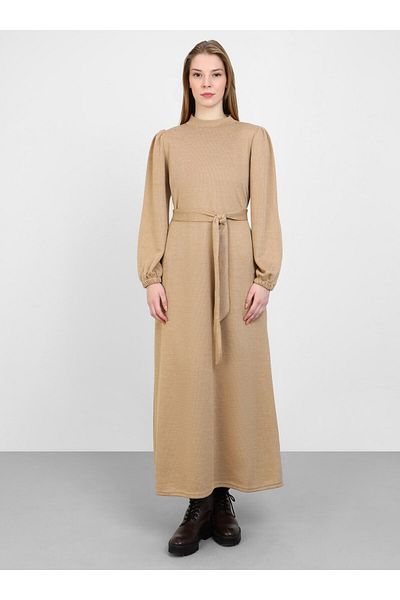Refka Beige Hijab Dress