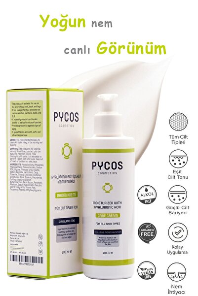 PYCOS COSMETICS Hyalüronik Asit Ve Pantenol B5 Içeren, Nemlendirici Yüz Ve Vü...