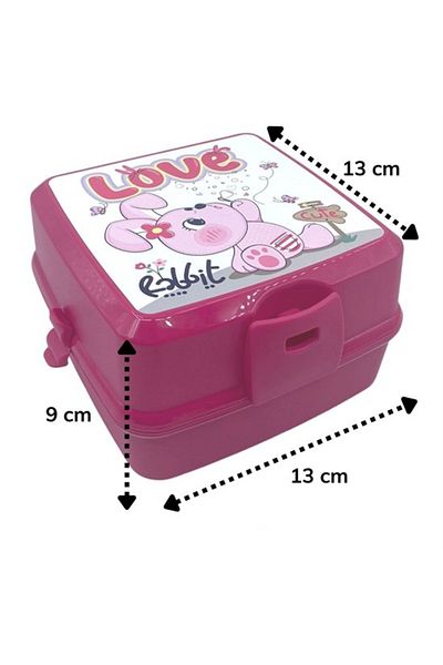 Narnuga 4 Compartment Lunch Box with Spoon Fork - Children's Container Mct4374-3492