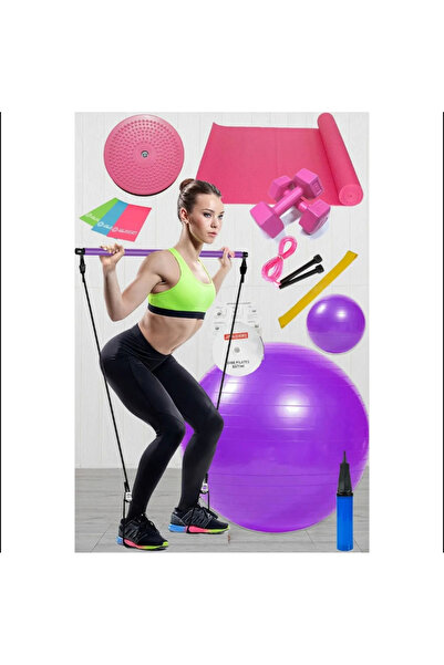 Genel Markalar Squat Pilates Studio Evde Spor Egzersiz Çubuğu Squat Pilates Barı - BRT6424-8805