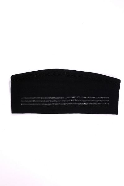 Melodi Scarf قبعة رياضية بونيه عارية الرأس باللون الأسود