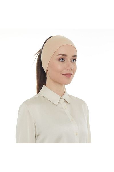 Melodi Scarf قبعة رياضية بونيه عارية الرأس باللون الأسود