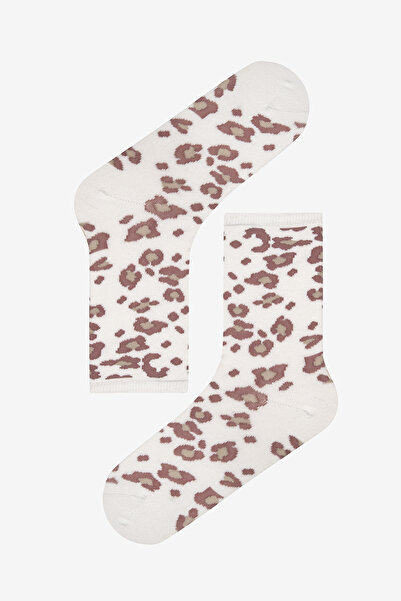 Penti Естествени леопардови бежови многоцветни безшевни чорапи с пръсти от 5 части