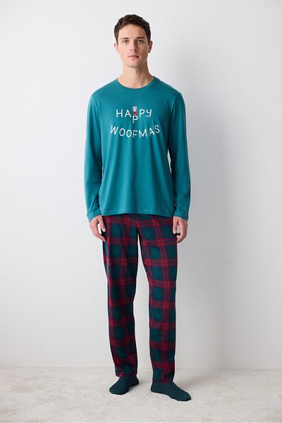 Penti New York Woofmas Multicolor Pants Pajama Set