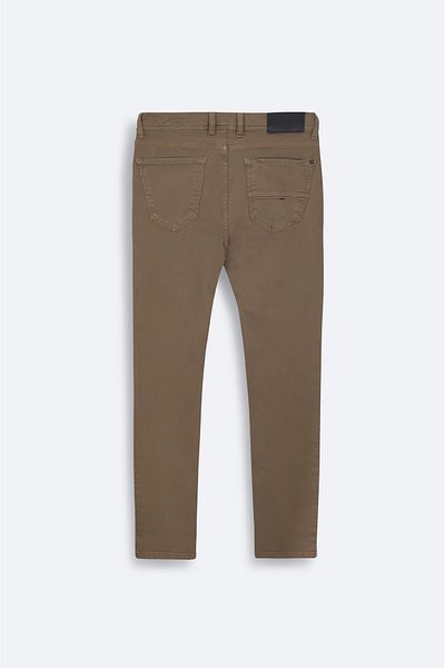 Avva Ανδρικό ελαστικό τζιν παντελόνι Camel Piece Dye Washed A42Y3500