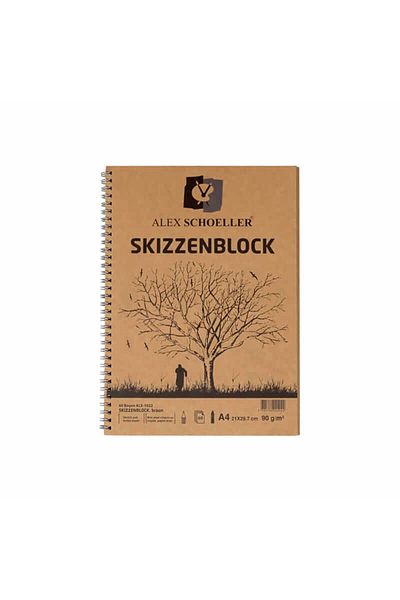 Alex Schoeller Σημειωματάριο Kraft Spiral A4 60 Φύλλα 90 γρ