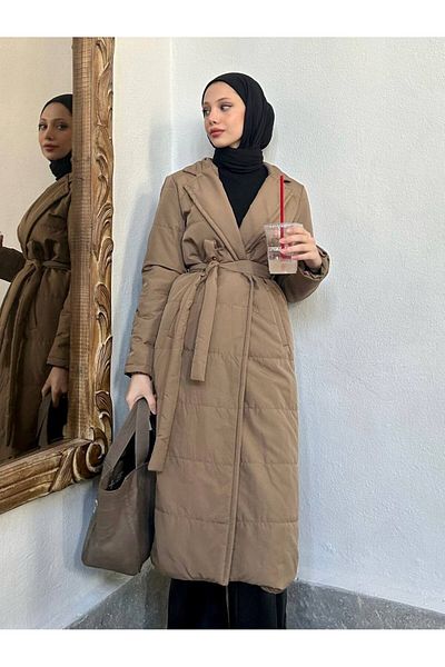 TANISA Calypso Capitone Fabric Trench Coat - Tns-4346