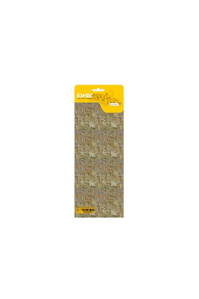 Eshel 1/100 3-Piece Colorful Cube Stone Patterned Cardboard Wall Set