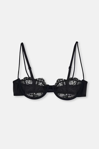 Eros Schwarzer Ersk1190 Sapphire Lace Slip Panty BH Tk.