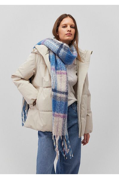 Mavi Tasseled Checkered Scarf 1912810 -28616