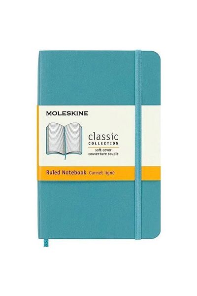 Moleskine Notebook Pk Rul Soft Reef Blue