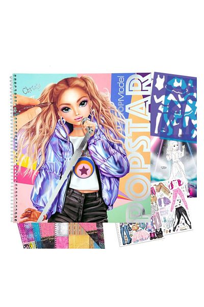 Top Model بوب ستار 412228   نموذج كتاب ملصقات Pop Star