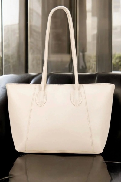 Glemix Geantă de umăr pentru femei Monalisa Cream Retro Shopper
