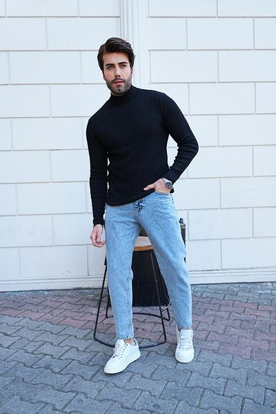 Figo Πλεκτό πουλόβερ με ψηλό γιακά