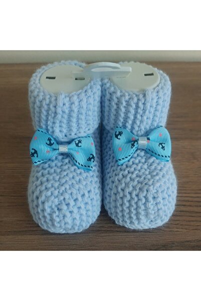 Babyelos Mavi Triko Patik