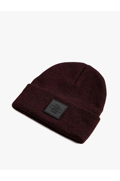 Koton Slogan Printed Label Detailed Layered Beret