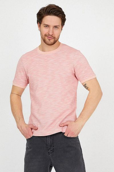 Figo Ανδρικό μπλουζάκι Crew Neck - Κυψελοειδή σχέδιο