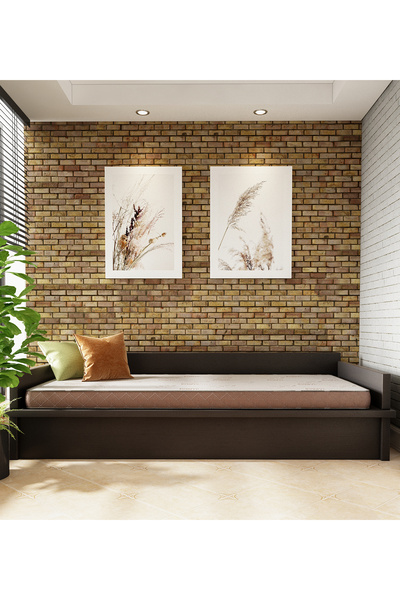 Mobpazar Sünger Yatak, 90x190 Cm, Bamboo Ortopedik Sünger Yatak, Yer Minderi, Balkon Minderi