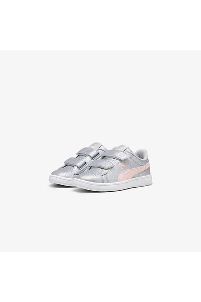 Puma Dívčí vycházkové boty PumaSmash 3.0 Gliz Glam V šedé -39468602