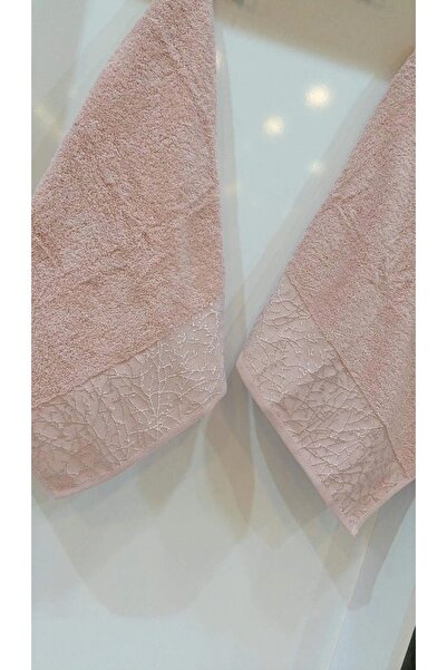 NİVEMESHOME Linens Рожевий рушник для обличчя 50*85 Karacan
