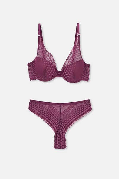 Eros Ersk1120 Lila Ginger Lace Empty Cup-BH – Tk