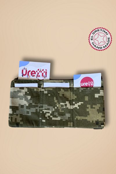 Uretti - Saime 7243 Χειροποίητο μοτίβο παραλλαγής Γυναικείο - Ανδρικό πορτοφόλι / θήκη για κάρτες