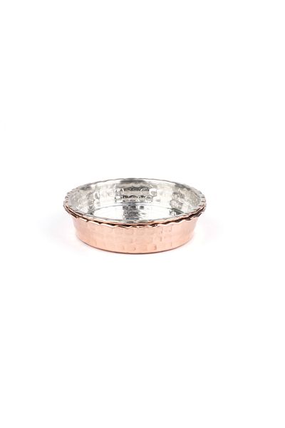 Zinnun 11.5 cm Copper Plate Breakfast Snack Bowl - Set of 2