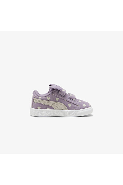 Puma Suede Classic Re-Bow V AC Bebek Mor Kalpli Spor Ayakkabı