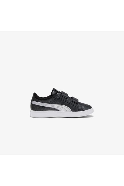 Puma Black Girls Walking Shoes 39468603-Pumasmash 3.0 Gliz Glam V