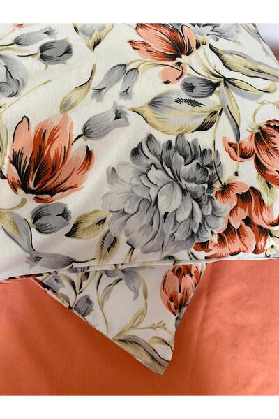 Akçaev ملاءة سرير مزدوجة الأزهار وغطاء وسادة