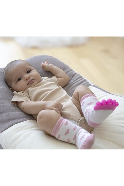 Babyjem مجموعة إكسسوارات جورب عضاضة وروز