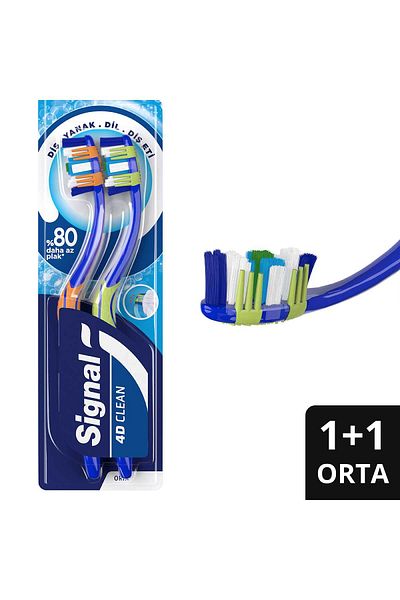 Signal Ultra Clean Expert 4D Toothbrush - 1+1 Medium