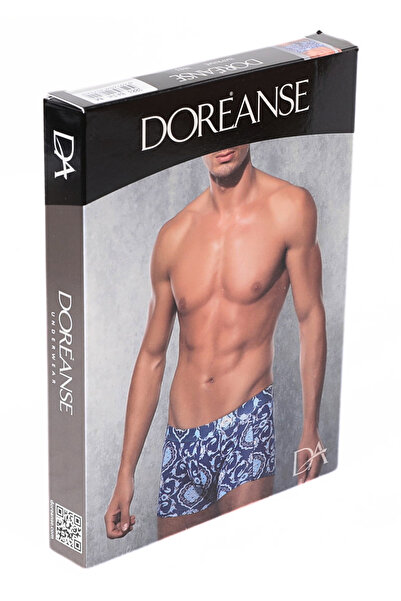 Doreanse Ανδρική μοντέρνα πολύχρωμη τυπωμένη τσάντα Normal Leg Boxer 1883