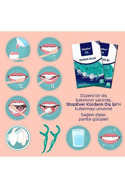 StopEver Well Tooth Tooth Floss - Mint Freshness - 50 Pieces