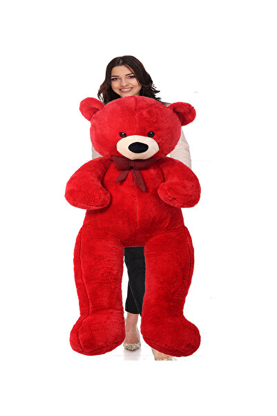 Sole Sevgiliye Özel Hediye- 160 Cm Papyonlu Oturabilen Dev Boy Peluş Ayı