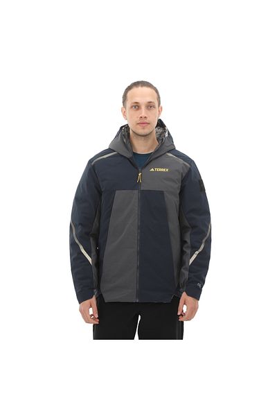 adidas Men's Raincoat and Windproof Ix7952-E Ng Coldrdy Jkt - Navy Blue