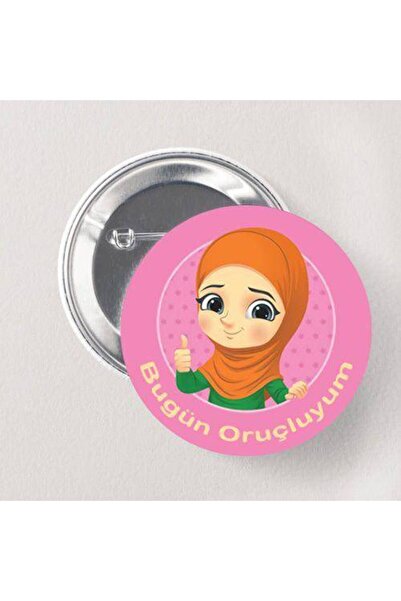 Parti Dükkanım Bugün Oruçluyum Rozeti Kız 1 Adet